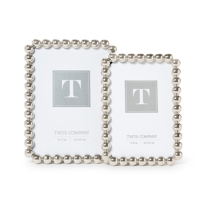 Silver Metallic Ball Photo Frame