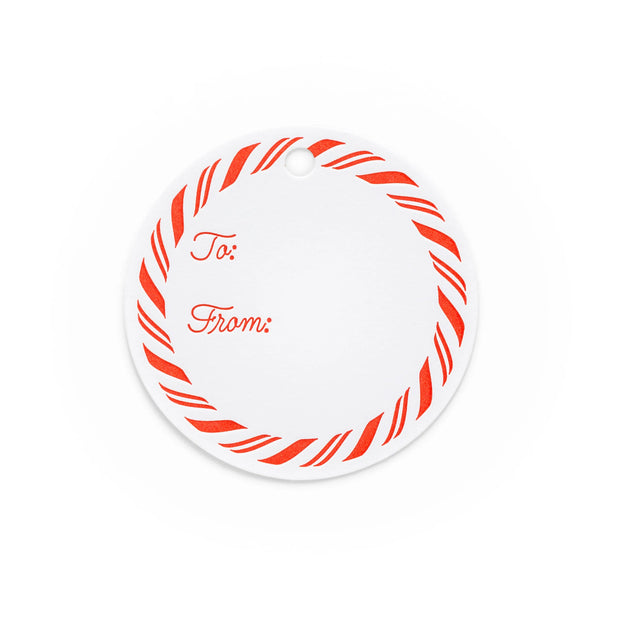 Candy Cane Gift Tag