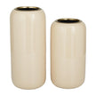 Cream Metal Decorative Vase