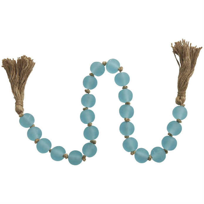 Frosted Blue Beaded Garland