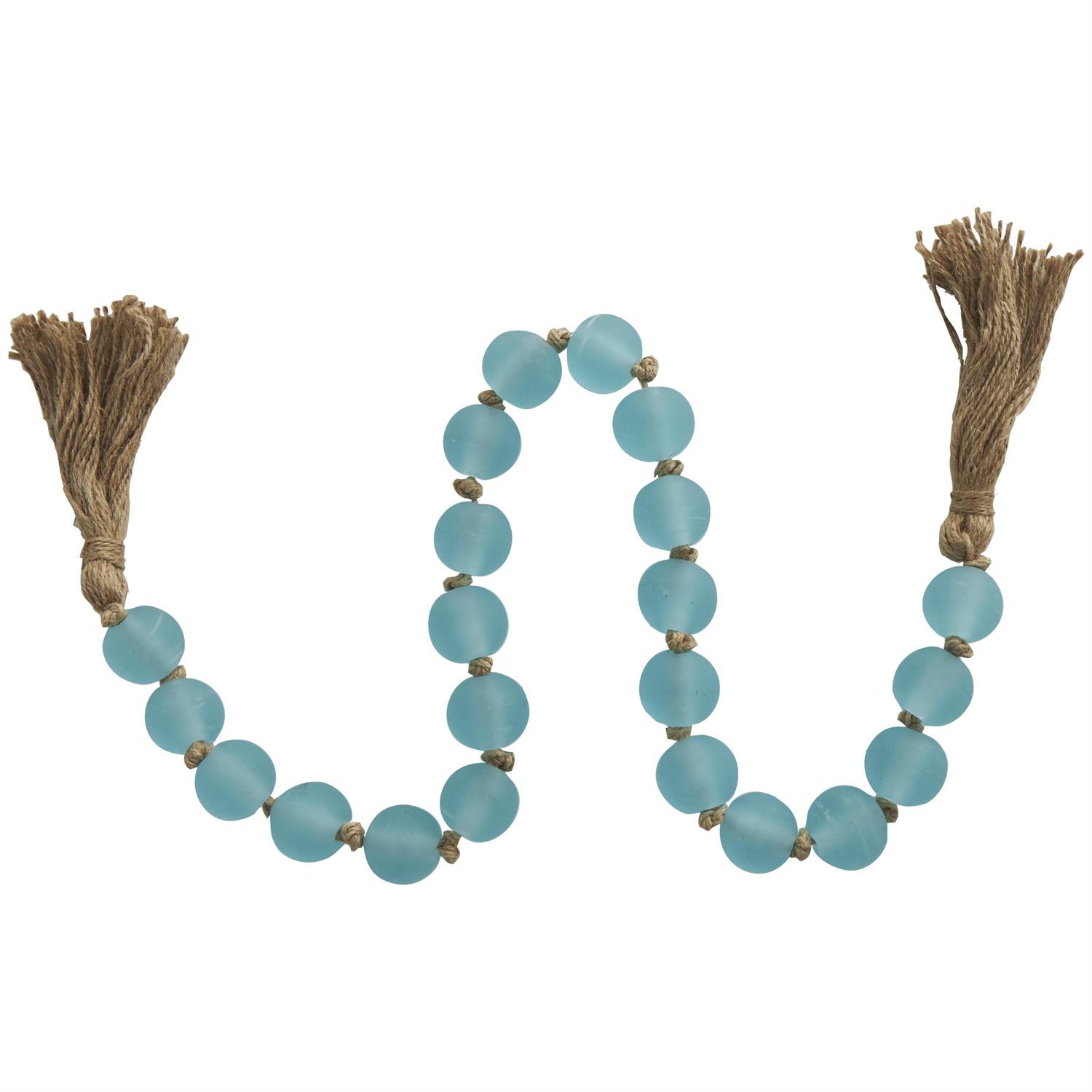 Frosted Blue Beaded Garland