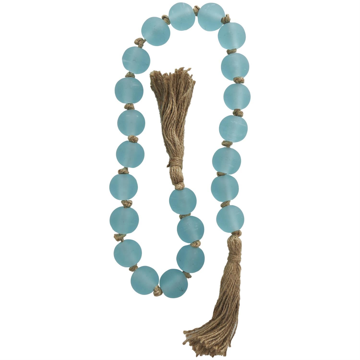 Frosted Blue Beaded Garland