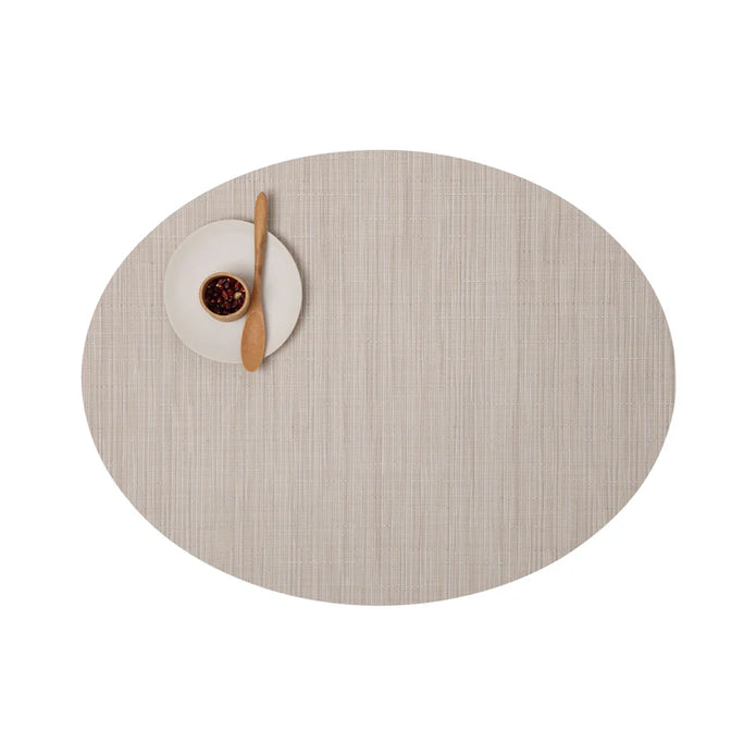 Bamboo Oval Placemat- Chino - Set of 4
