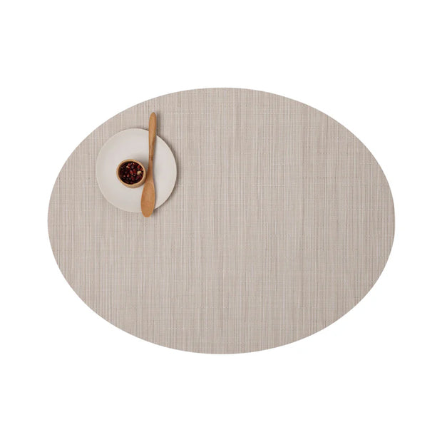 Bamboo Oval Placemat- Chino - Set of 4