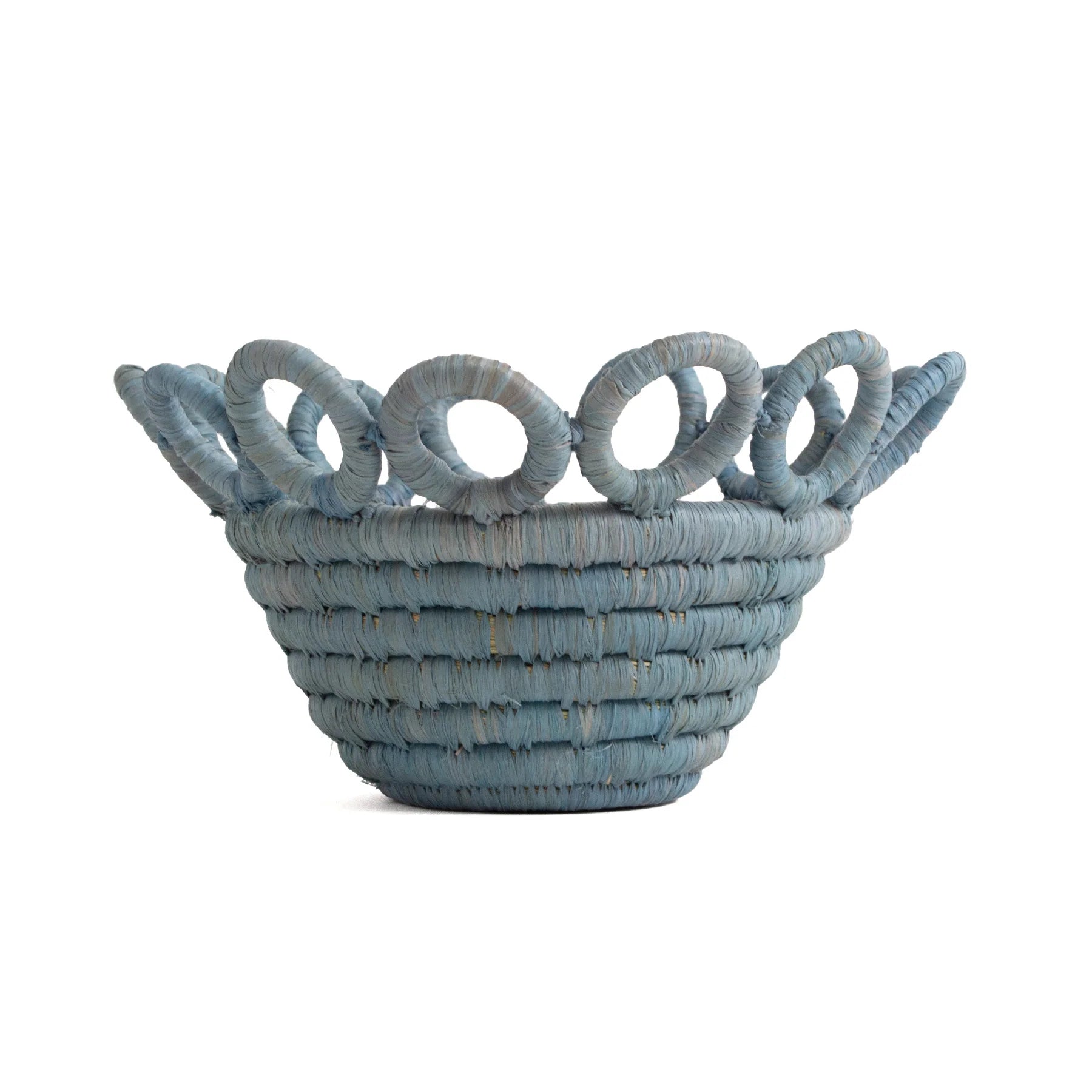 Coastal Catch All - Tiny Hooped Blue