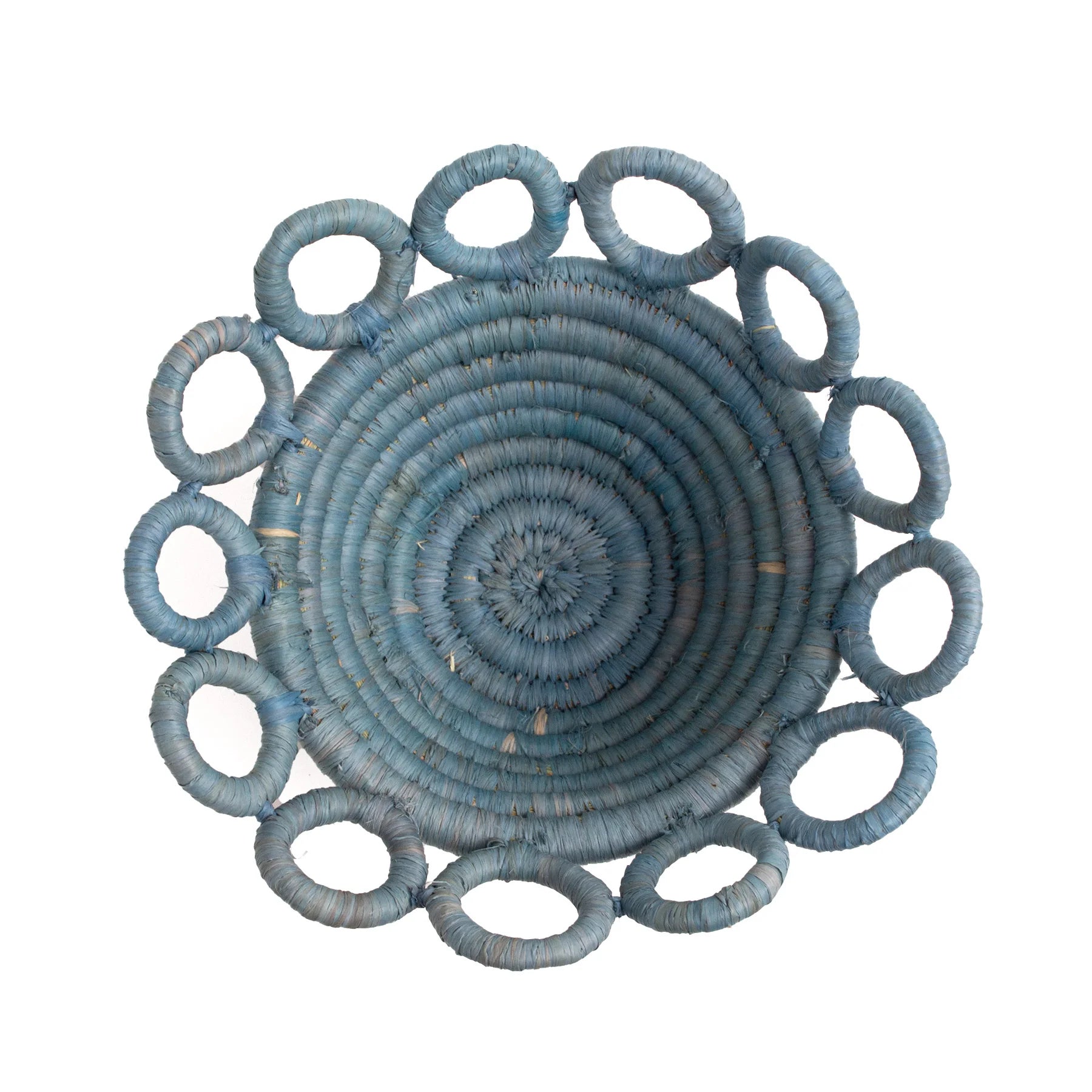 Coastal Catch All - Tiny Hooped Blue