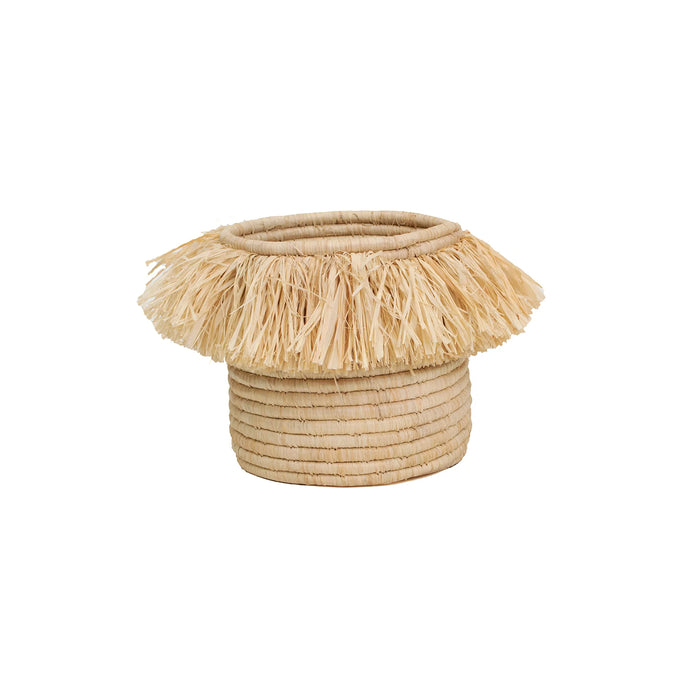 Neutral Catch All - 8" Fringed Natural