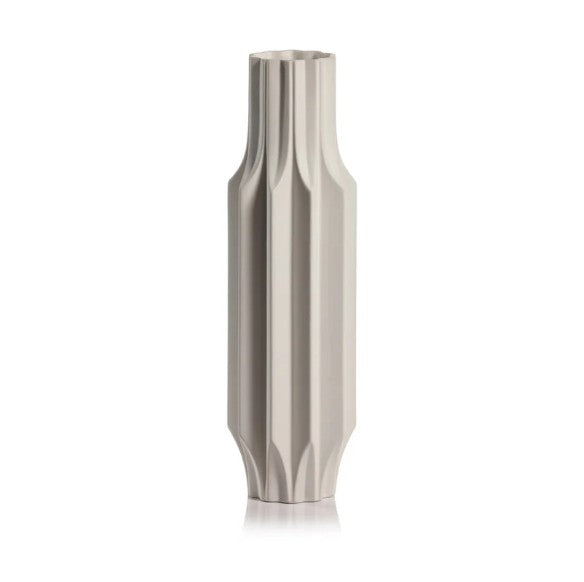 Izu Tall Ceramic Vase White