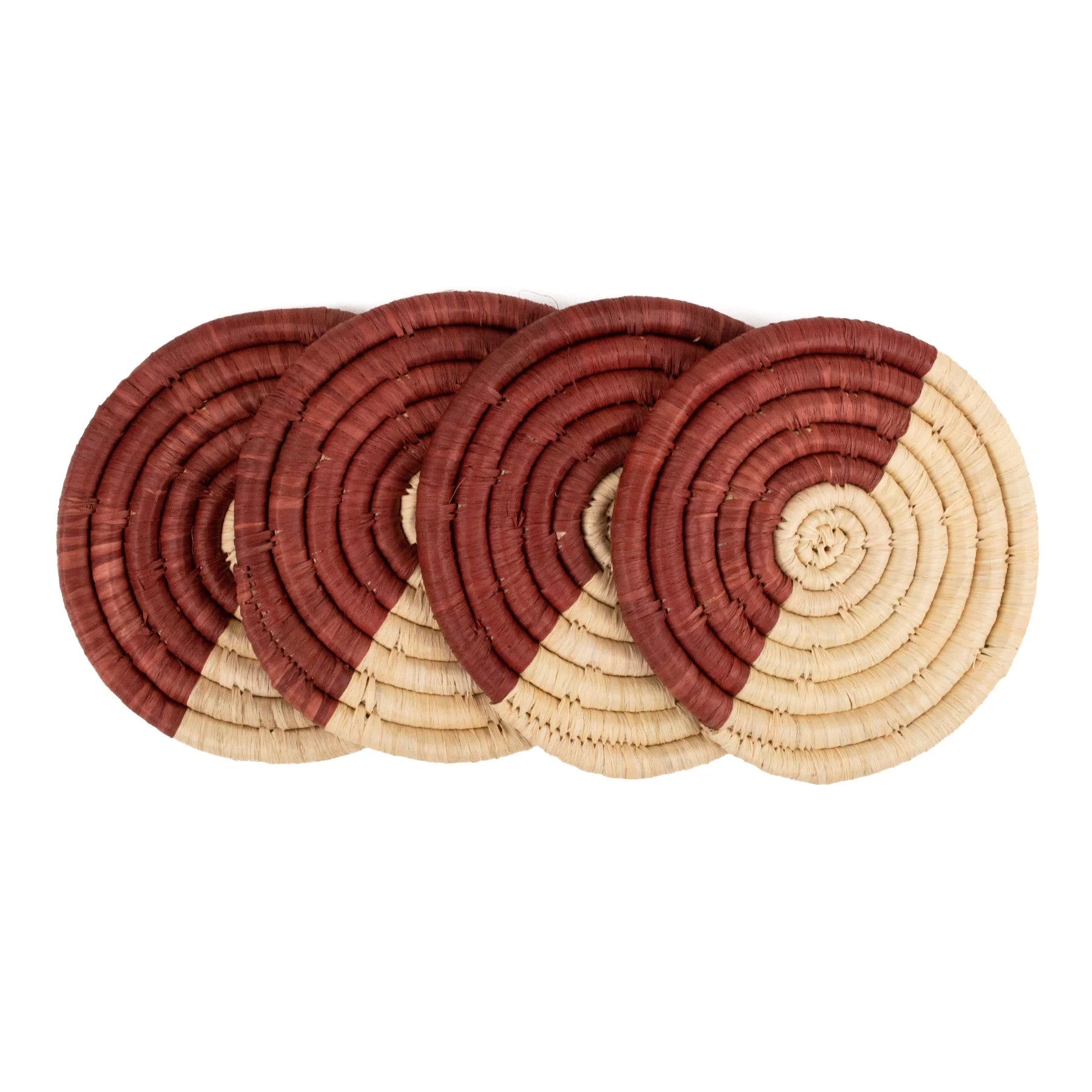 Woodland Coasters - Rust, Set of 4