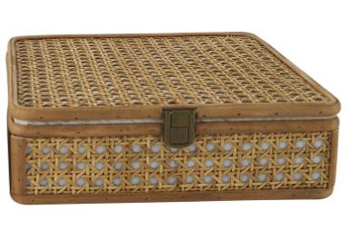 Wood Woven Rattan Box