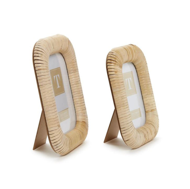 Woven Rattan Photo Frame