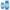 Blue Glass Ombre Bubble Decorative Vase