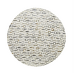 White Mother of Pearl Shell Geometric Accent Table