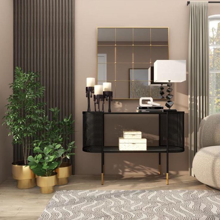 Gold Brushed Metal Indoor/Outdoor Planters