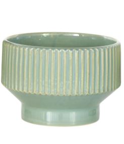 Wide Planter with Grooves