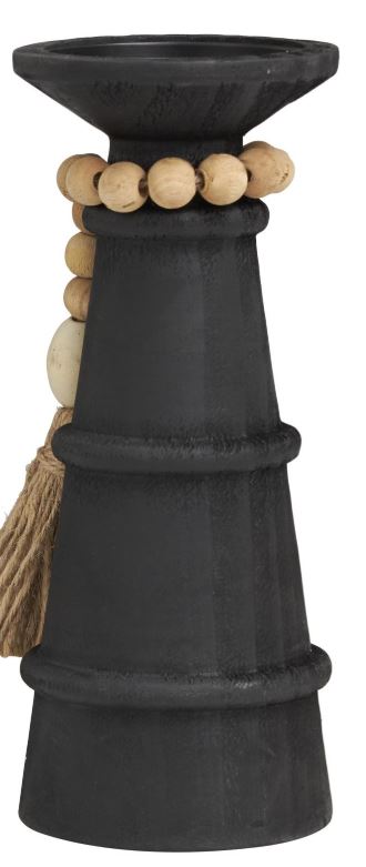Matte Black Candle Holder