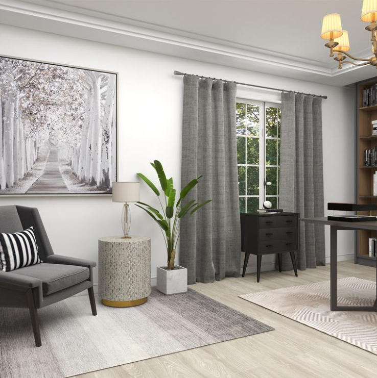 White Mother of Pearl Shell Geometric Accent Table