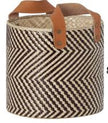 Pandan Chevron Storage Basket – Small