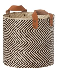 Pandan Chevron Storage Basket – Large