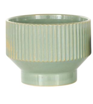 Wide Planter with Grooves