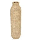 Brown Seagrass Handmade Slim Woven Tall Decorative Vase