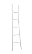 White Wood Handmade Slanted Decorative Ladder