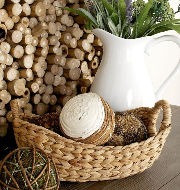 Brown Seagrass Handmade Decorative & Functional Storage Baskets