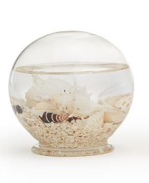 Decorative Filled Globes with Assorted Shells and Starfish