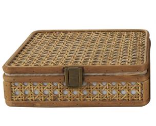 Wood Woven Rattan Box