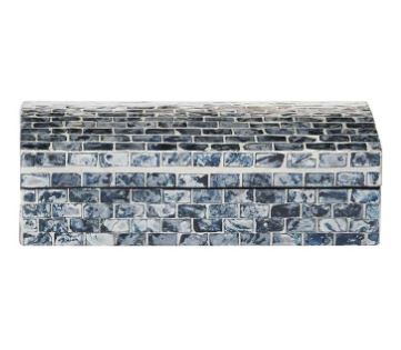 Blue Mother of Pearl Handmade Box - Small