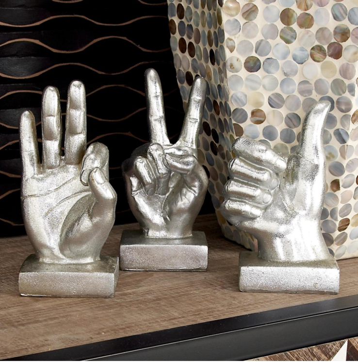 Polystone Hand Sculpture
