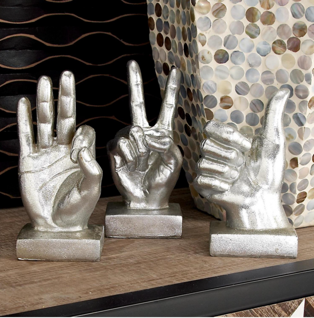 Polystone Hand Sculpture