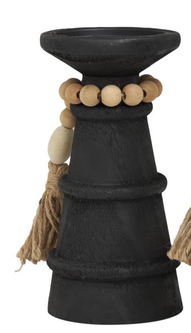 Matte Black Candle Holder