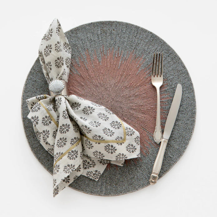 Painted Shell Napkin Rings (Set of 2)