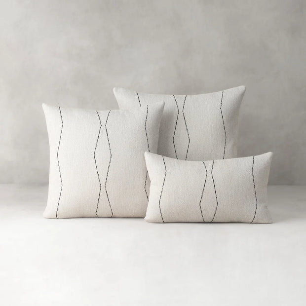 Oblique Ebony 22x22 Pillow