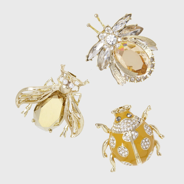 Enamel Bug Clip Set
