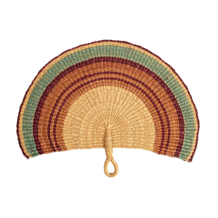Woodland Fan - 11.5" Rust Stripes