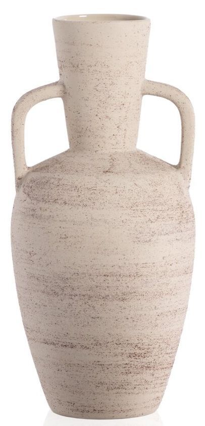 Pima Vase II - Distressed Cream