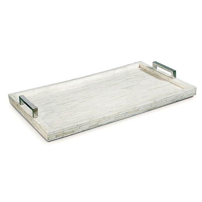 White Bone and Nickel Tray