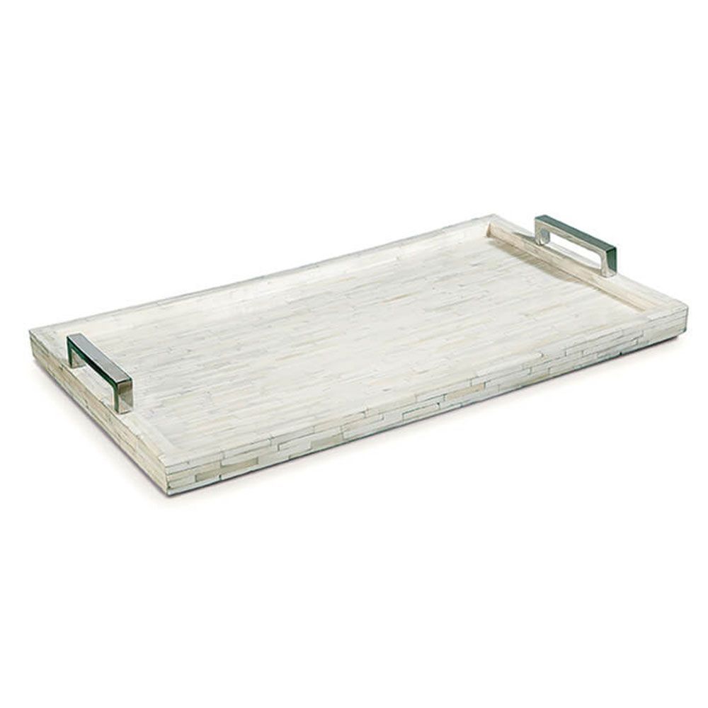 White Bone and Nickel Tray