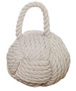 Rope Knot Doorstop - White