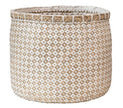 Hand-Woven Baskets with Pattern – Large