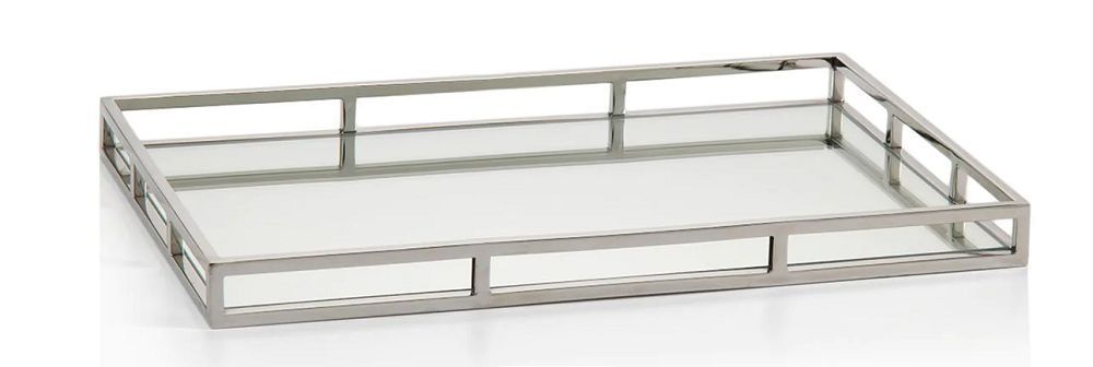 Rectangular Mirrored Tray – Large