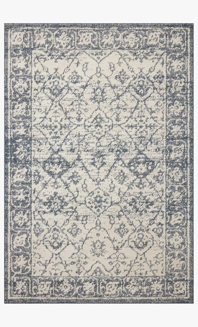Gigi Ivory/Blue Rug