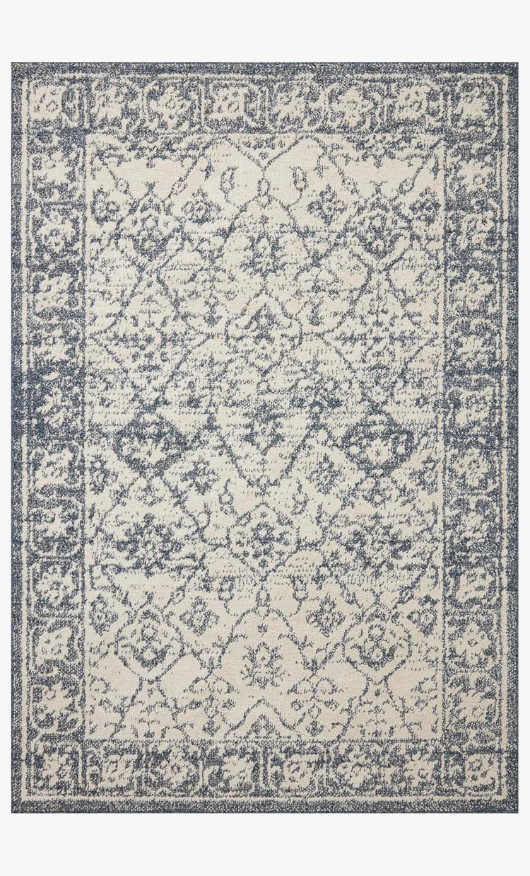 Gigi Ivory/Blue Rug
