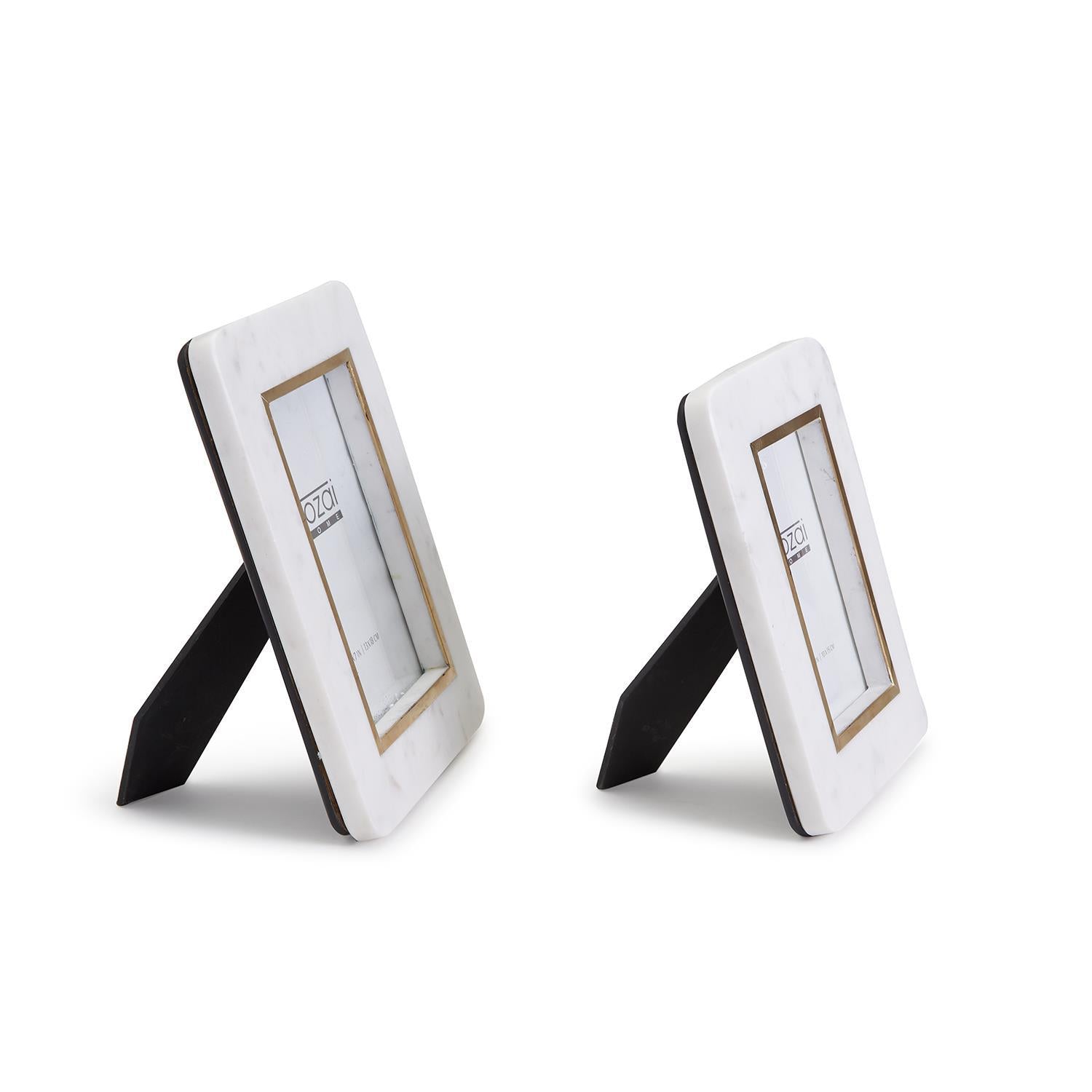 Hoxton White Marble Photo Frame