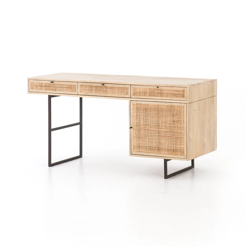 Carmel Desk - Natural Cane