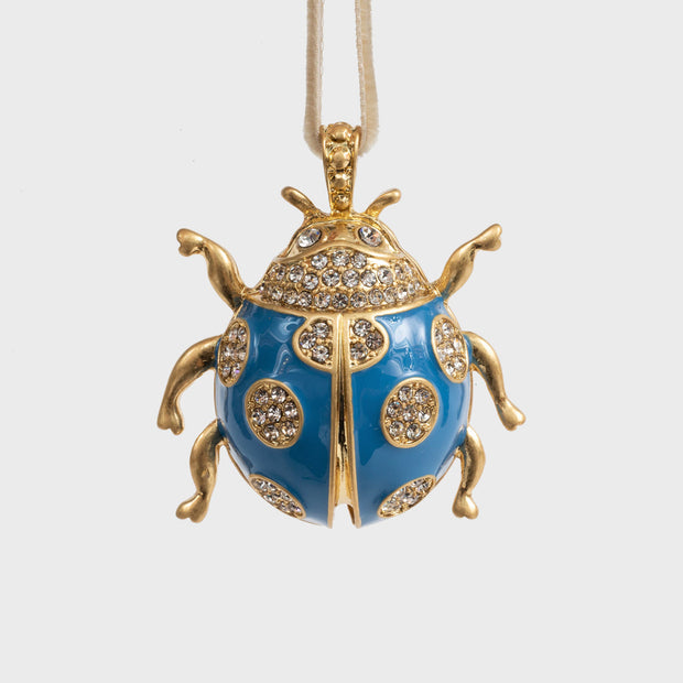 Blue Ladybug Ornament