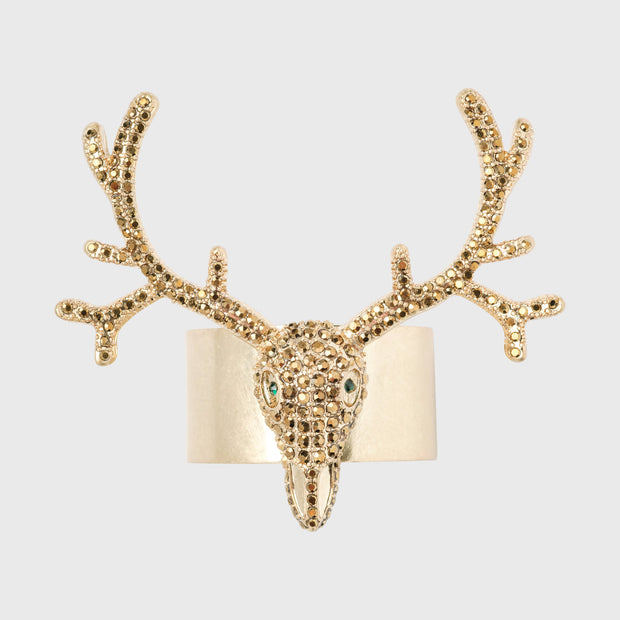 Antler Napkin Rings Gold S/4