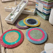 Bright Stripe Coasters